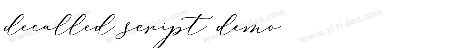 decalled script demo字体转换